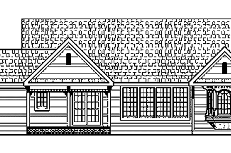 House Design - Exterior - Rear Elevation for Country House Plan #314-229 - 3 bed, 2.5 bath