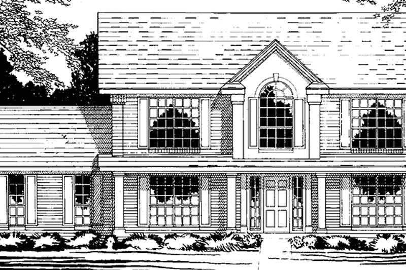 Home Plan - Colonial Exterior - Front Elevation Plan #472-324
