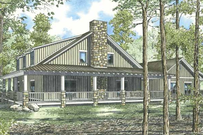 House Plan Design - Country Exterior - Front Elevation Plan #17-2917