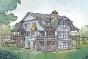 Colonial Style House Plan - 5 Beds 4.5 Baths 4852 Sq/Ft Plan #928-298 