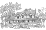 Country Style House Plan - 4 Beds 2.5 Baths 2712 Sq/Ft Plan #929-410 