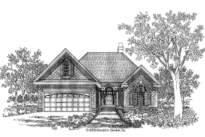 Ranch Exterior - Front Elevation Plan #929-581