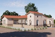Adobe / Southwestern Style House Plan - 2 Beds 2 Baths 909 Sq/Ft Plan #1106-98 Exterior 