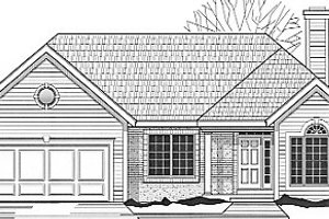 Traditional Exterior - Front Elevation Plan #67-672