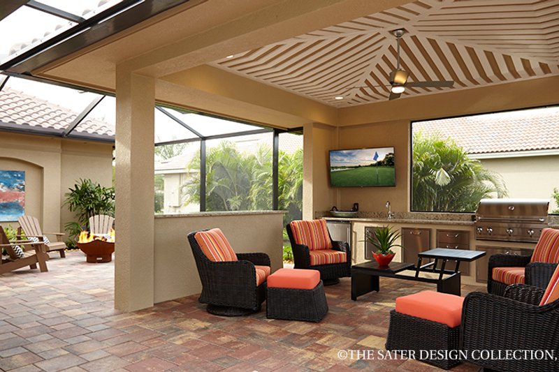 Architectural House Design - Exterior - Outdoor Living for Mediterranean House Plan #930-457 - 3 bed, 4.5 bath