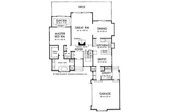 Floor Plan - Main Floor for Contemporary House Plan #929-268 - 4 bed, 3.5 bath