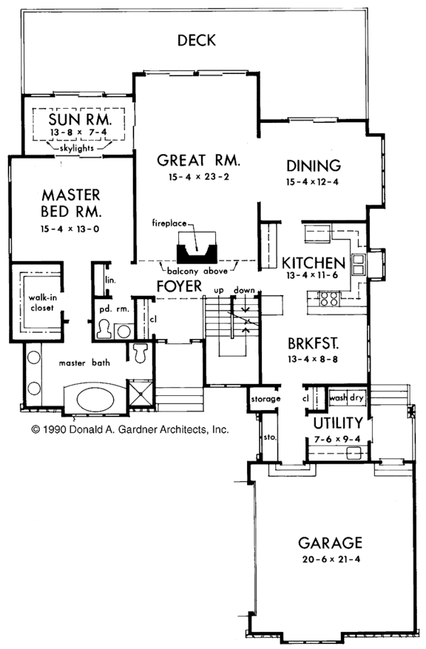 House Blueprint - Contemporary Floor Plan - Main Floor Plan #929-268