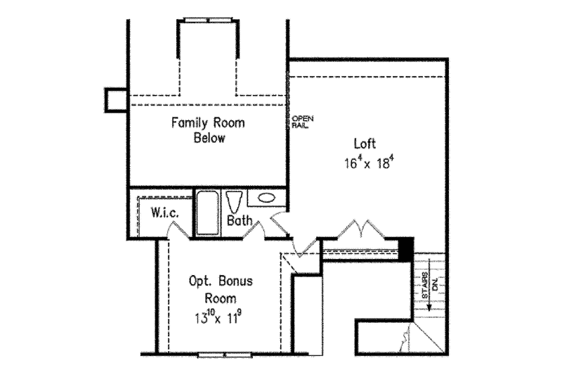 Home Plan - Floor Plan - Upper Floor for Tudor House Plan #927-431 - 3 bed, 2.5 bath