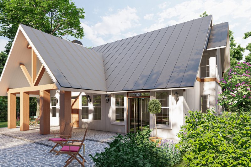 Architectural House Design - Exterior - Other Elevation 1 for Craftsman House Plan #54-557 - 3 bed, 2 bath