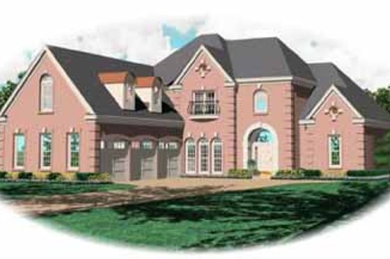 Exterior - Front Elevation for Traditional House Plan #81-346 - 3 bed, 3 bath