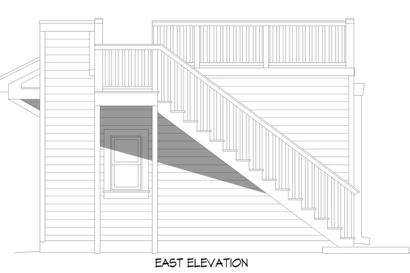 Architectural House Design - Exterior - Rear Elevation for Contemporary House Plan #932-639, 0 bath
