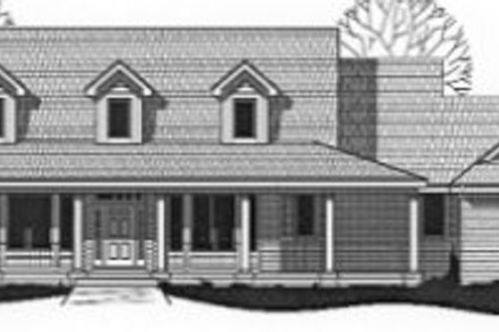 Exterior - Front Elevation for Traditional House Plan #67-788 - 3 bed, 2 bath