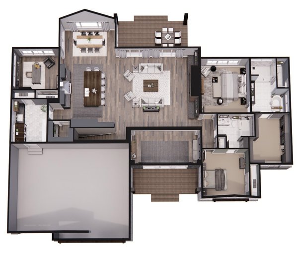 House Plan Design - Traditional Floor Plan - Main Floor Plan #51-1226