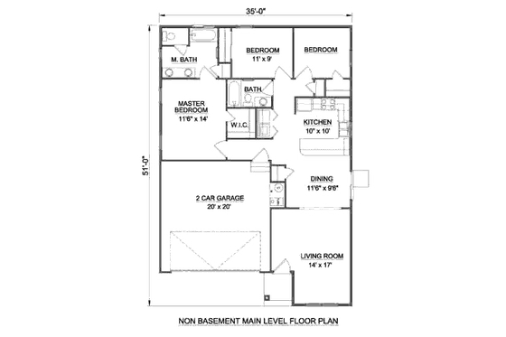 Floor Plan - Other Floor for Cottage House Plan #116-260 - 3 bed, 2 bath