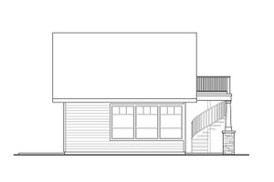 Exterior - Other Elevation for Cottage House Plan #124-1221, 1 bath