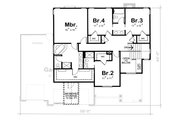 Craftsman Style House Plan - 4 Beds 3.5 Baths 2452 Sq/Ft Plan #20-2127 