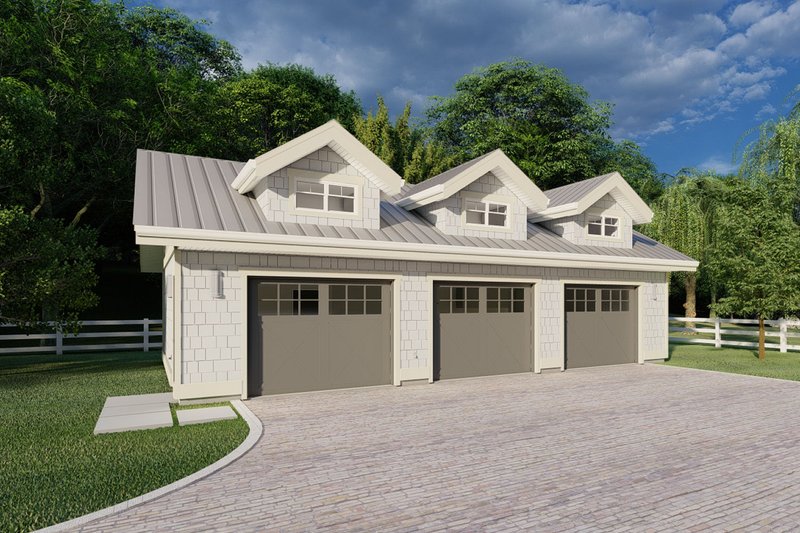 Home Plan - Exterior - Front Elevation for Craftsman House Plan #126-290, 0.5 bath