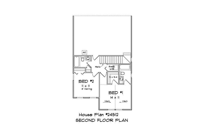 Architectural House Design - Floor Plan - Upper Floor 1 for Cottage House Plan #513-2305 - 3 bed, 3 bath