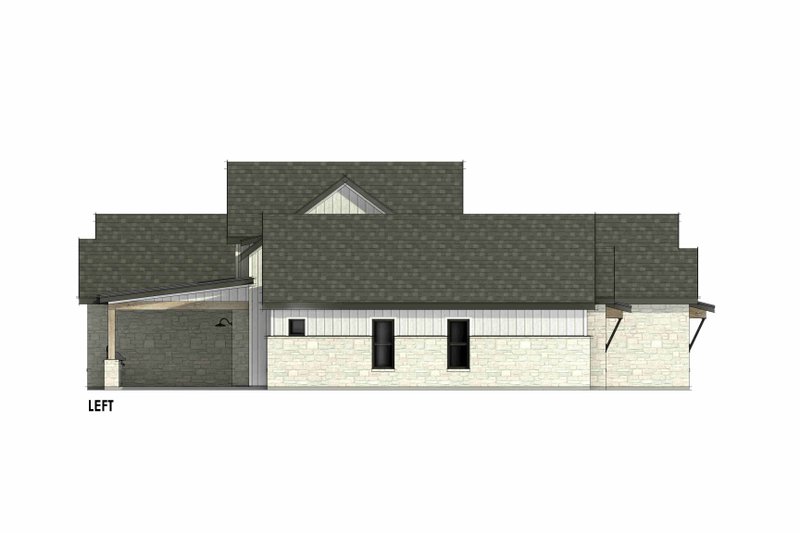House Design - Exterior - Other Elevation for Farmhouse House Plan #1096-31 - 4 bed, 4.5 bath