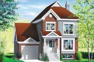 European Exterior - Front Elevation Plan #25-223