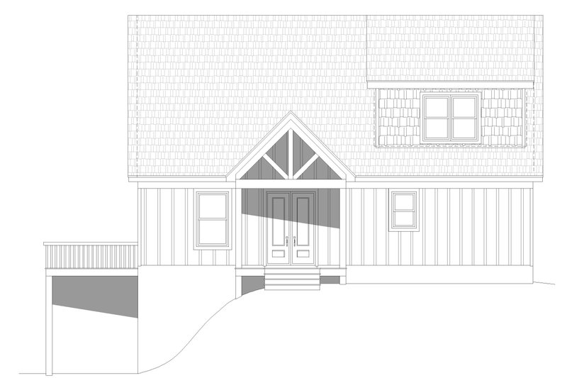 Home Plan - Exterior - Front Elevation 3 for Traditional House Plan #932-467 - 4 bed, 3.5 bath
