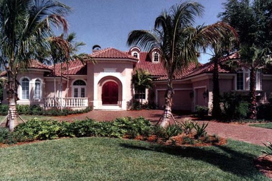 Exterior - Front Elevation for Mediterranean House Plan #115-108 - 4 bed, 5 bath