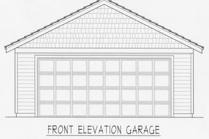 Exterior - Front Elevation 3 for Craftsman House Plan #112-159 - 2 bed, 2 bath