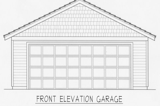 Exterior - Front Elevation 3 for Craftsman House Plan #112-159 - 2 bed, 2 bath