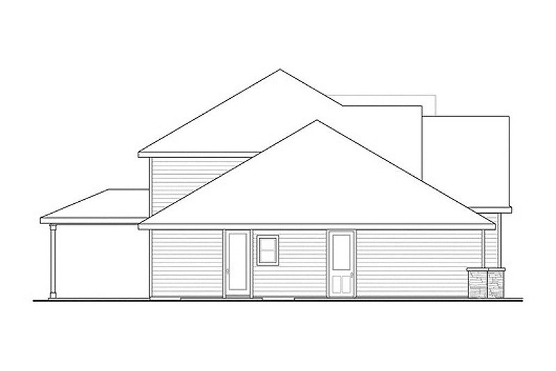 Home Plan - Exterior - Other Elevation for Craftsman House Plan #124-828 - 4 bed, 3 bath