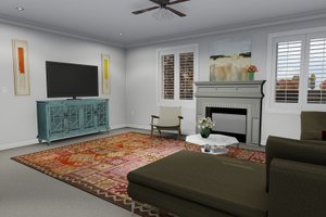 Interior - Family Room 1 for Traditional House Plan #1060-7 - 5 bed, 3.5 bath