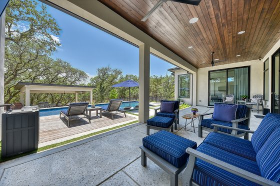 Exterior - Outdoor Living for Modern House Plan #1110-39 - 5 bed, 4.5 bath