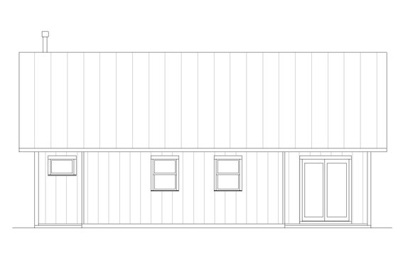 Exterior - Front Elevation 5 for Farmhouse House Plan #1105-16 - 2 bed, 2 bath