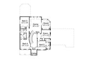 European Style House Plan - 5 Beds 4.5 Baths 3996 Sq/Ft Plan #411-395 
