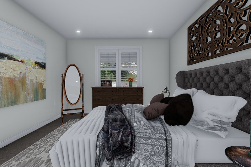 House Plan Design - Interior - Master Bedroom 1 for Cottage House Plan #1060-64 - 2 bed, 2 bath