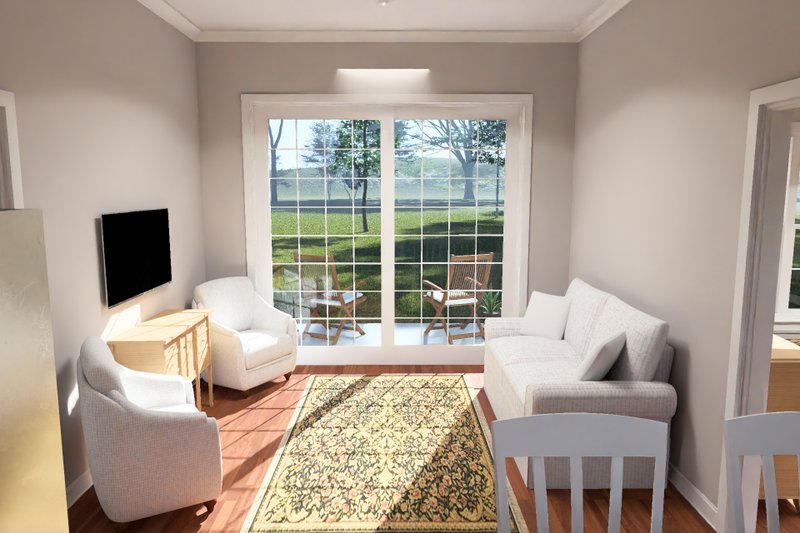 Architectural House Design - Interior - Family Room for Cottage House Plan #513-2471 - 2 bed, 2 bath
