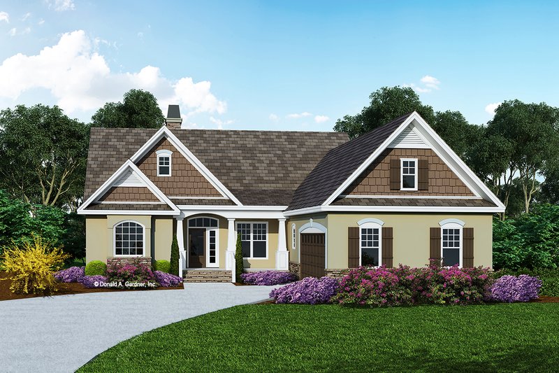 Home Plan - Ranch Exterior - Front Elevation Plan #929-408