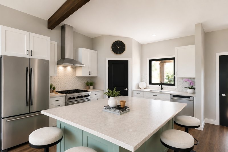 Architectural House Design - Interior - Kitchen 1 for Contemporary House Plan #1064-490 - 2 bed, 2.5 bath
