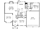 Classical Style House Plan - 4 Beds 3 Baths 2429 Sq/Ft Plan #927-622 