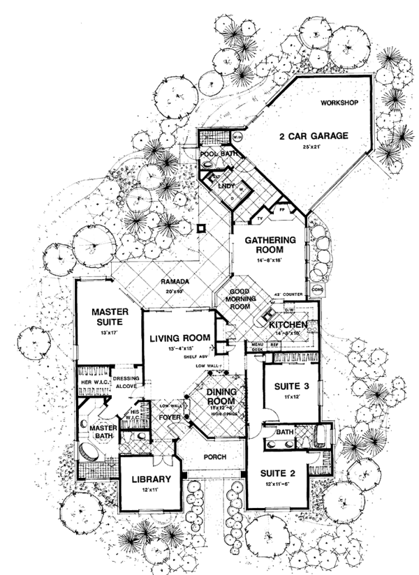 Dream House Plan - European Floor Plan - Main Floor Plan #1007-16