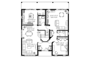 European Style House Plan - 5 Beds 3.5 Baths 2885 Sq/Ft Plan #23-2373 