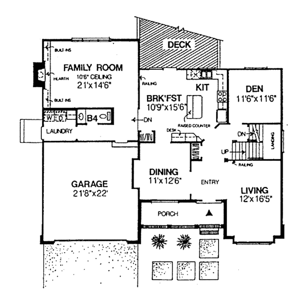Home Plan - Traditional Floor Plan - Main Floor Plan #334-131
