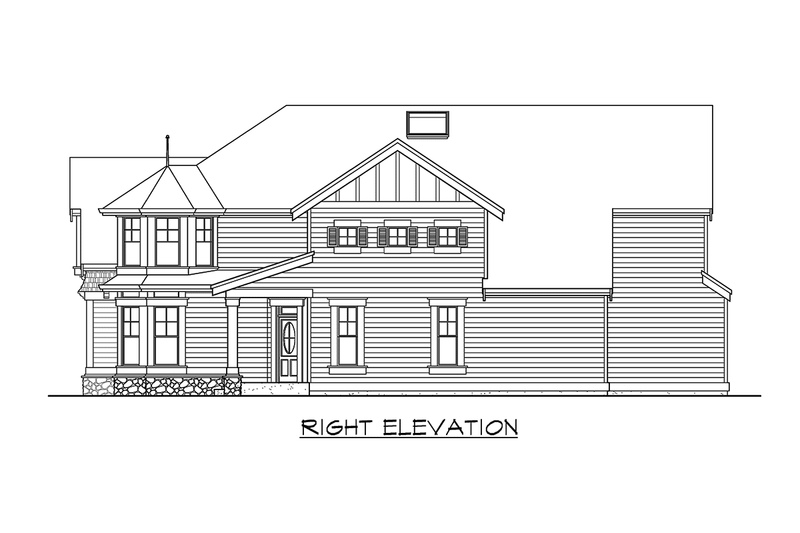 Dream House Plan - Exterior - Other Elevation 3 for Traditional House Plan #132-127 - 3 bed, 2.5 bath