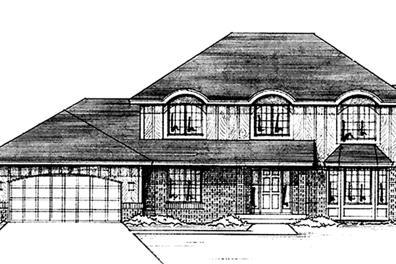 Architectural House Design - European Exterior - Front Elevation Plan #51-722