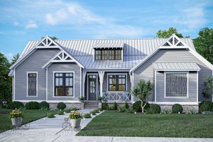 Ranch Exterior - Front Elevation Plan #1081-3