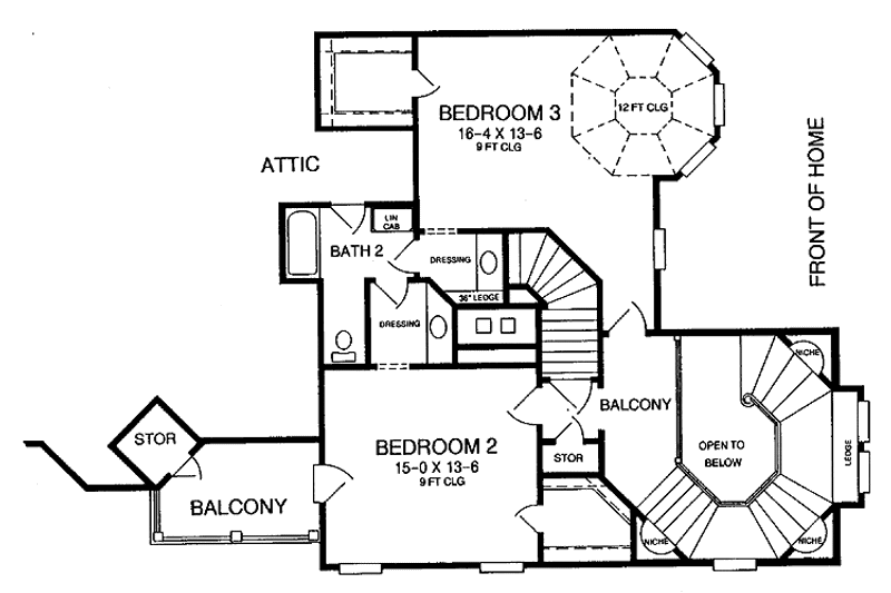 Dream House Plan - Floor Plan - Upper Floor for Victorian House Plan #952-88 - 3 bed, 2.5 bath
