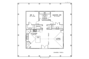 Southern Style House Plan - 2 Beds 2 Baths 1225 Sq/Ft Plan #8-140 