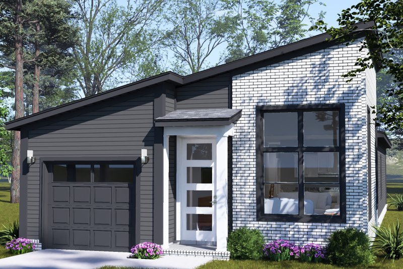 Home Plan - Exterior - Other Elevation 1 for Modern House Plan #513-2495 - 3 bed, 2 bath