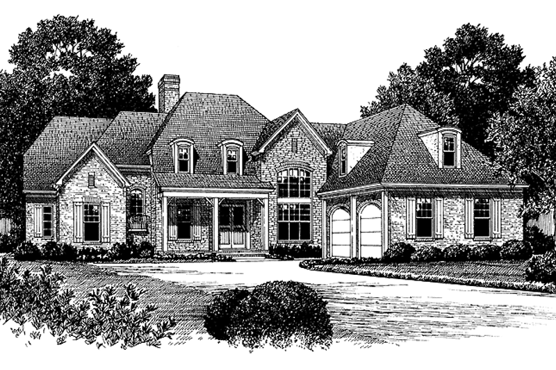 Dream House Plan - Exterior - Front Elevation 3 for Country House Plan #453-229 - 4 bed, 3.5 bath
