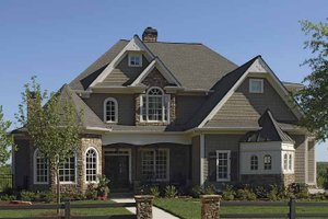 Home Plan - European Exterior - Front Elevation Plan #54-291
