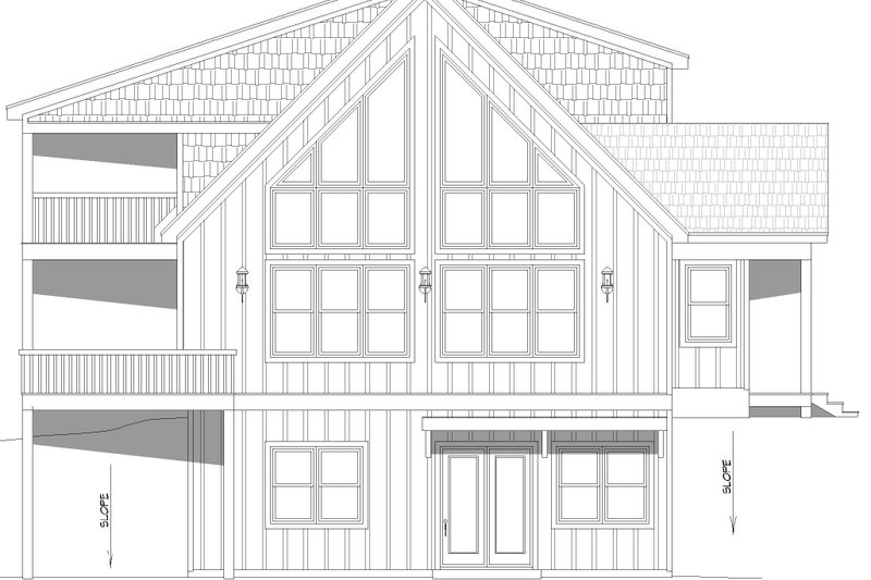 House Design - Exterior - Other Elevation for Southern House Plan #932-887 - 3 bed, 2.5 bath